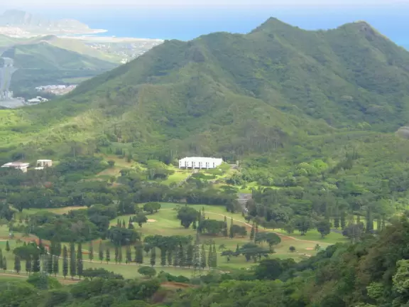 HPU, as seen from above, from Pali Lookout.