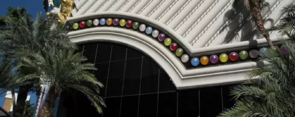 The lights that line the roof.