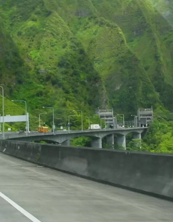 The impressive tunnels up ahead.