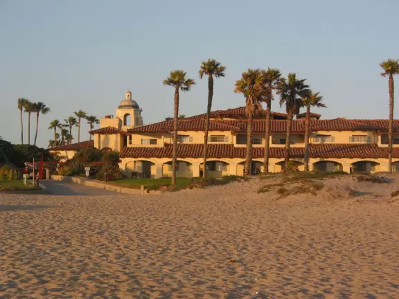 Mandalay Beach Resort as seen from the beach.