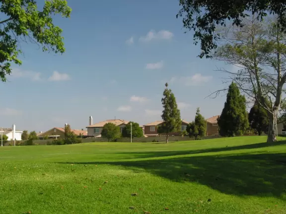 Tiny hills to play on at Seaview Park.