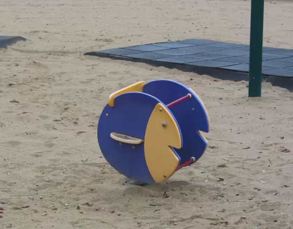 I love the Pacman-style bouncy at the toddler play area!