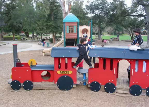 Having a blast on the train!