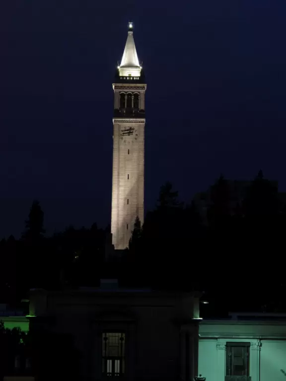 The Campanile at night. Magic! It was built to look like the Piazza San Marco in Venice.