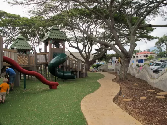 Winding path, wavy slide, and curvy tube slide.