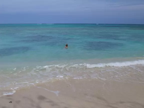 Blissful swim at Waimanalo.