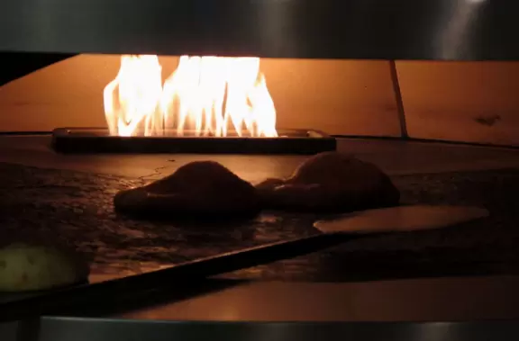 Oven at Stone Oven Sandwiches in the food court.