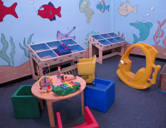 Toddler play room.