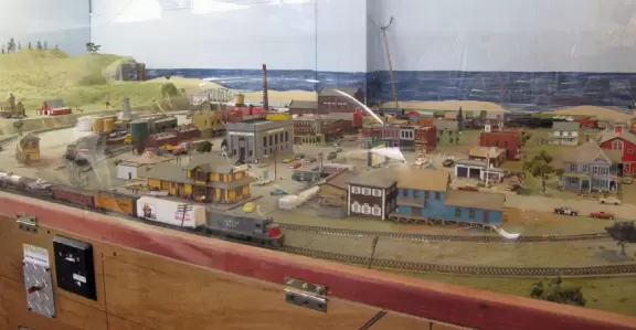 Train chugging around Oxnard in its early days.