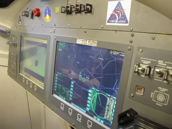 Control panel in the Ares launch vehicle.