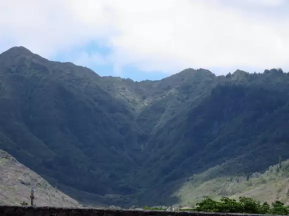 View of Kuliouou Valley as you drive in from Kalanianaole Hwy.
