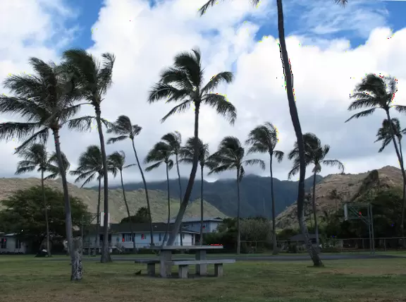 I love the mountain views from Kuliouou Beach Park.