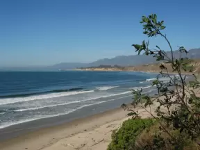 Rincon Beach, as seen from the stairs.