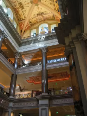The incredible inside of the Caesar's Forum Shops.