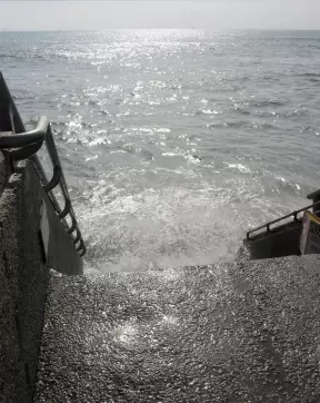 Stairs that lead straight into the water!