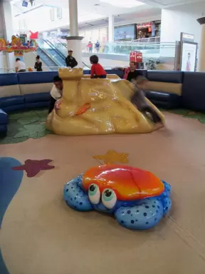 The cute crab just cries out to be climbed on!