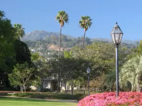View of the mountains.
