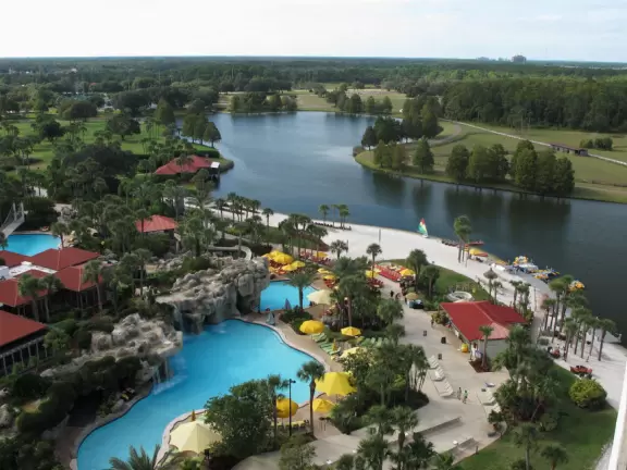 Resort in Orlando that is like a tropical paradise, with enough to do to fill a whole day.