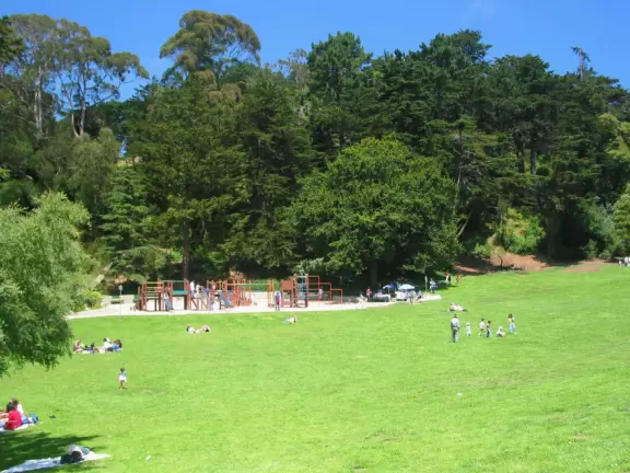 Huge park in the middle of San Francisco, with delightful daisy-filled meadows, playgrounds, lakes, gardens, and museums!