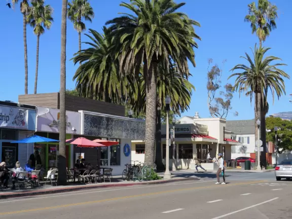Isla Vista is where many UCSB students live, often ten or more in one beach house. It's a lively town where you can see some wacky sights!
