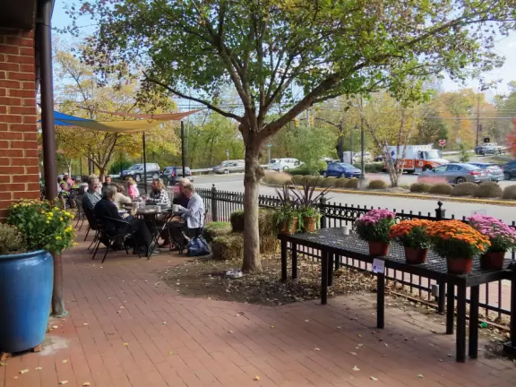 Beautiful 1.8 mile riverwalk, and&nbsp;Weaver Street Market with outdoor seating.