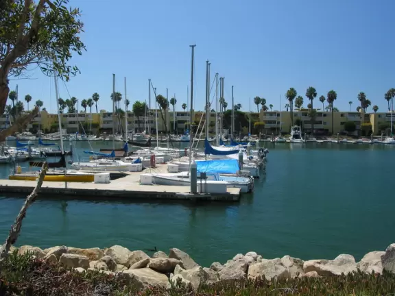 Recreational harbor with nice pathways, a playground by the water, maritime museum, restaurants overlooking the water, farmers market, and two great beaches nearby.