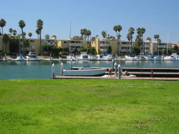 Recreational harbor with nice pathways, a playground by the water, maritime museum, restaurants overlooking the water, farmers market, and two great beaches nearby.