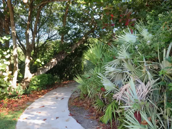 Stand in the shade of the raised pavilion and watch the beach, then enjoy a one-mile shady walk.