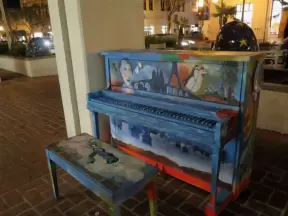 Piano set up on the street, during a festival! So much fun!