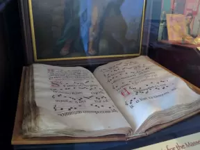Huge religious songbook that dates to the 16th century.