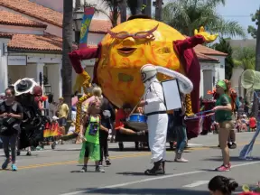 Mr. Sun, in the Summer Solstice Parade 2017.