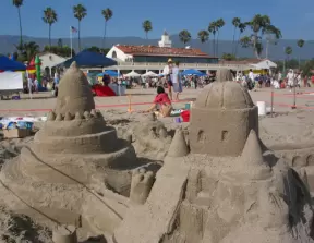 Beautiful sand castles...aaah this is the life!