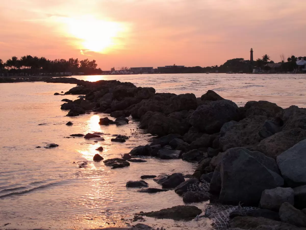 Jupiter Beach and Inlet