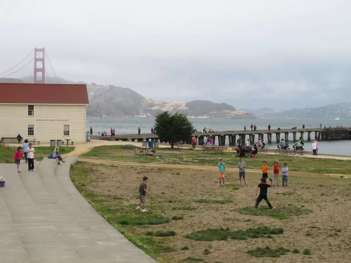 Crissy Field, Under Golden Gate Bridge