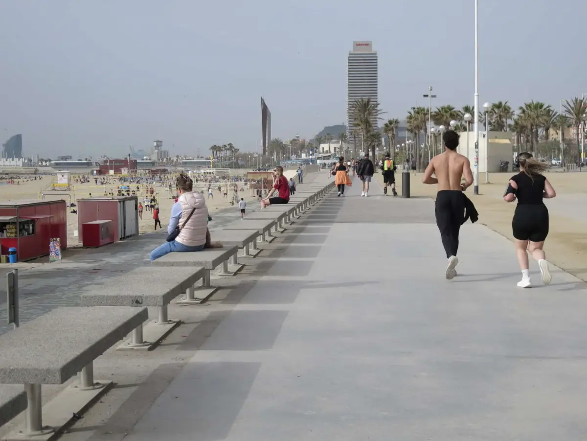 Bogatell Beach Boardwalk, Barcelona