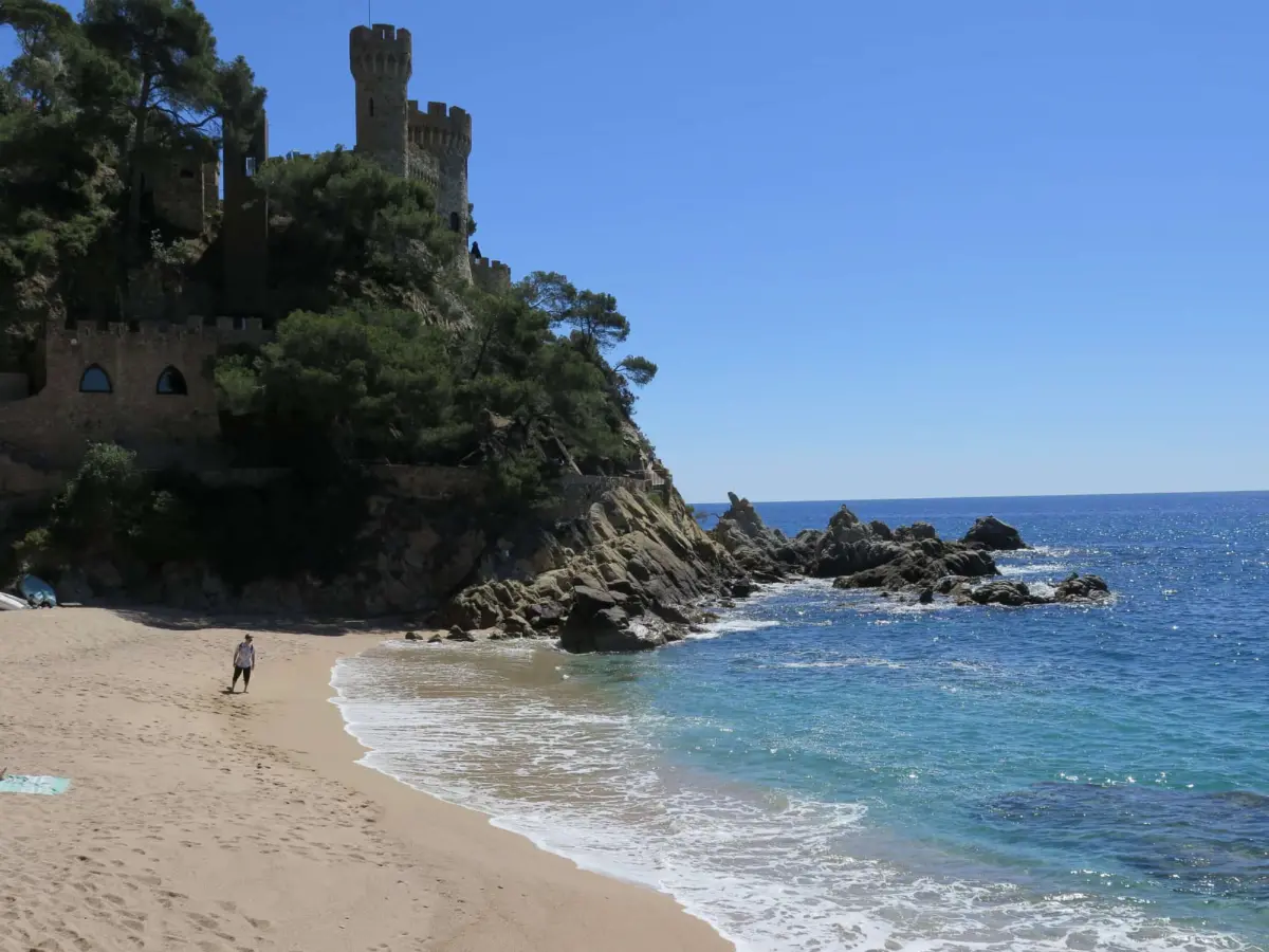 Lloret de Mar town and beach, Costa Brava