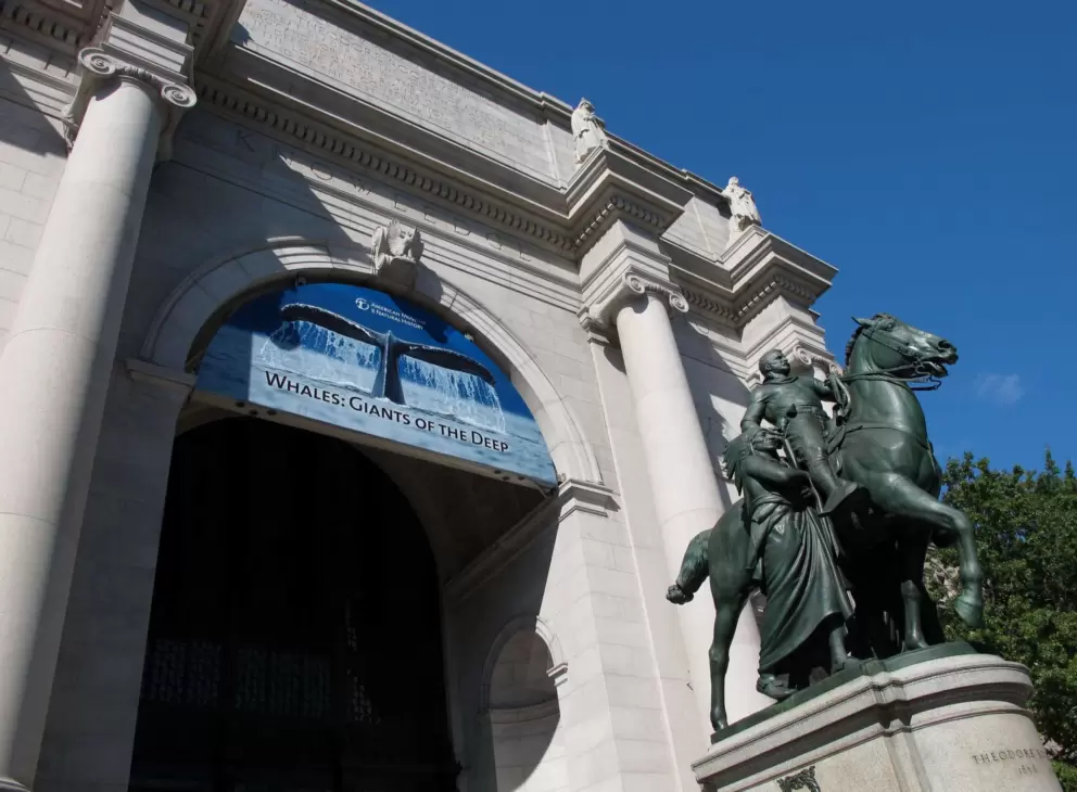 Greek entrance to the museum, facing Central Park.