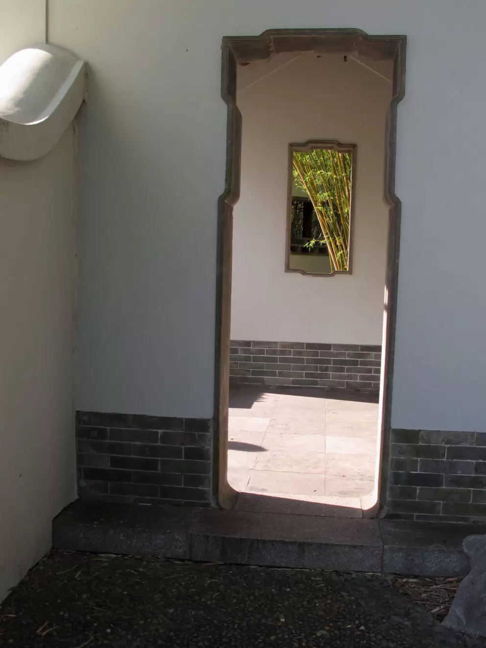 Wall with unique opening.