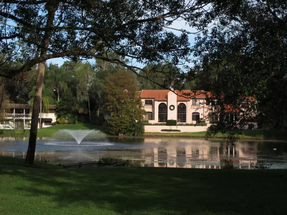 Tiny lake at Winter Park Racquet Club.