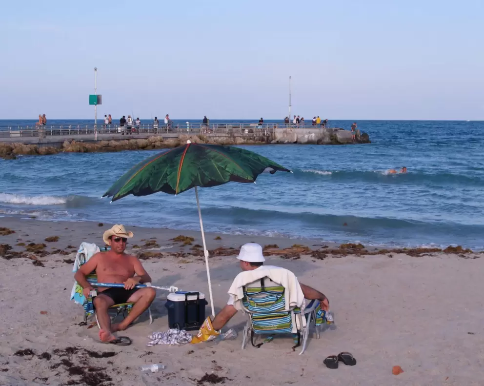 Jupiter Beach cowboy at Sunday's end.