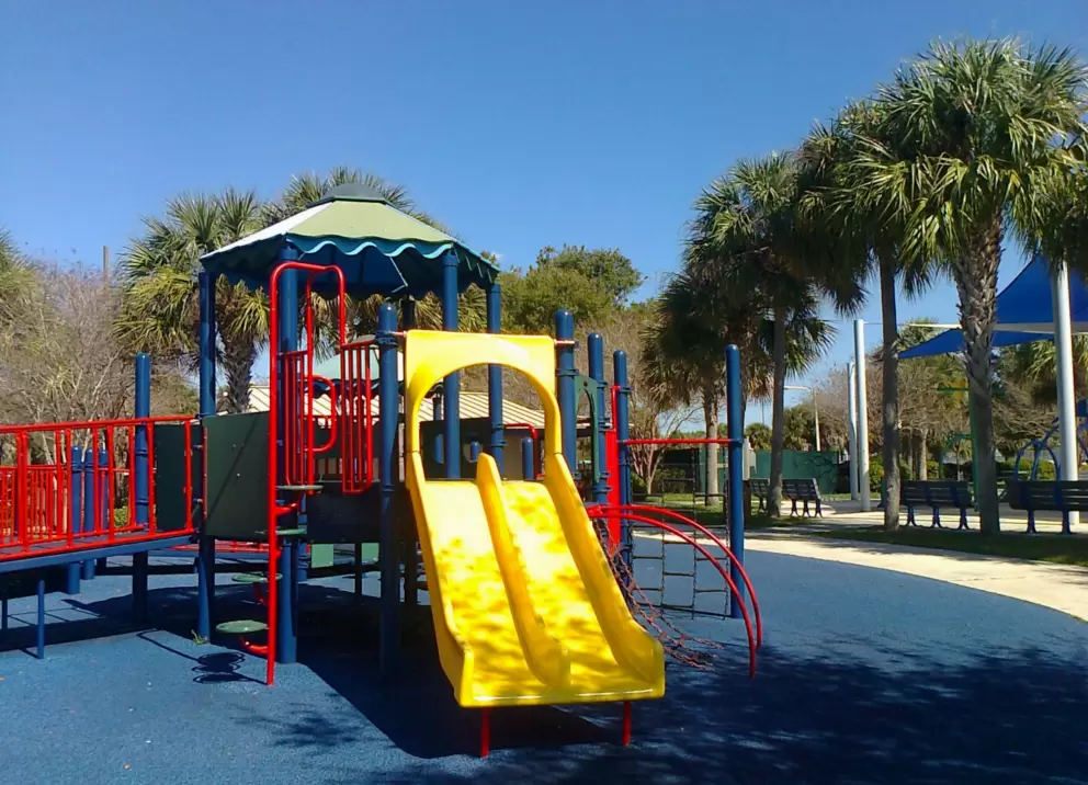 The colorful playground.
