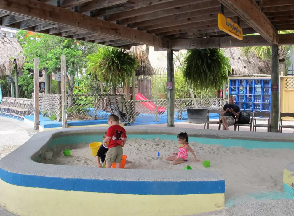 Sand pit.