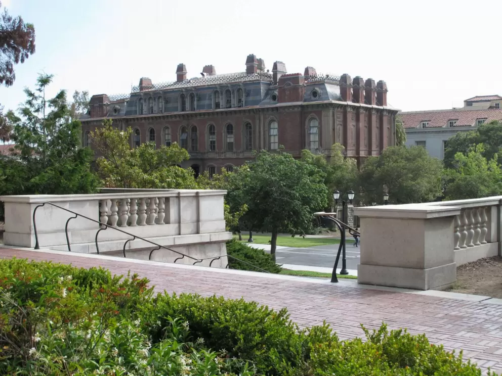 Steps that lead to the base of the campanile.