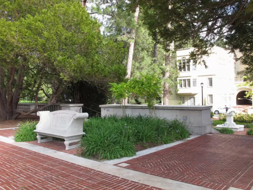 Cute area at the bottom of the campanile.