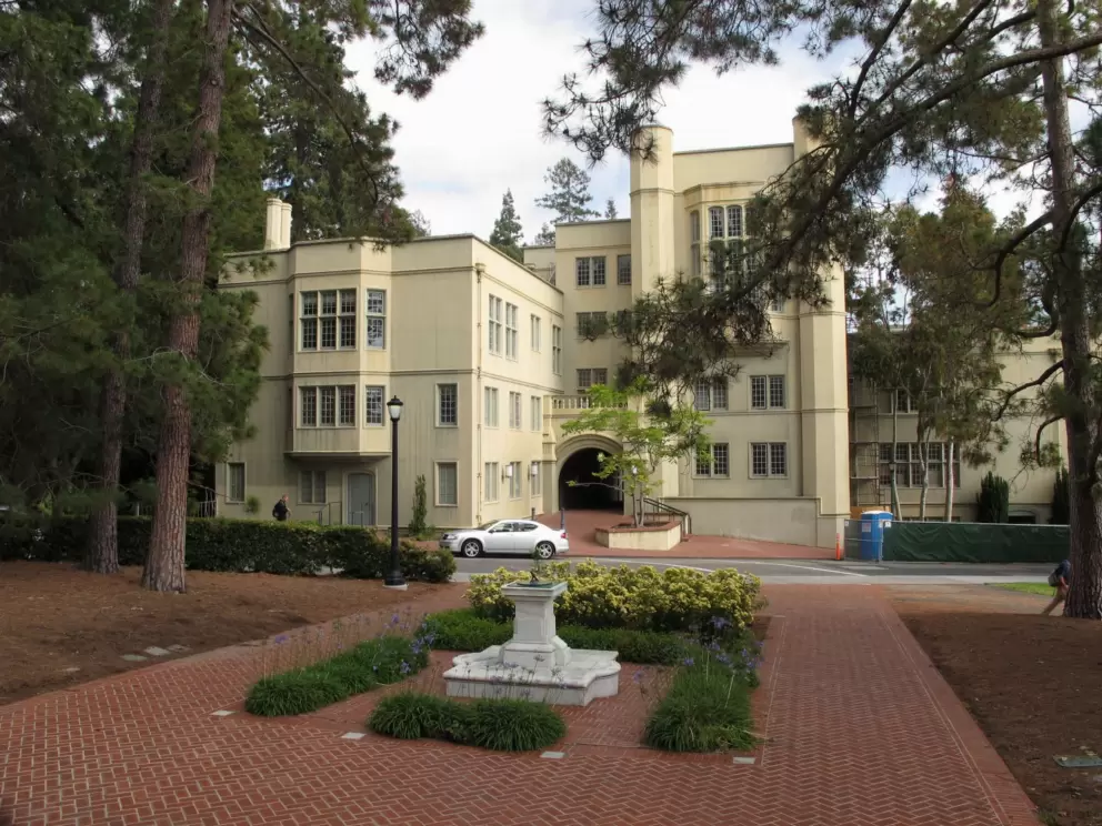 Stephens Hall, built in 1923 in Collegiate Gothic Style.