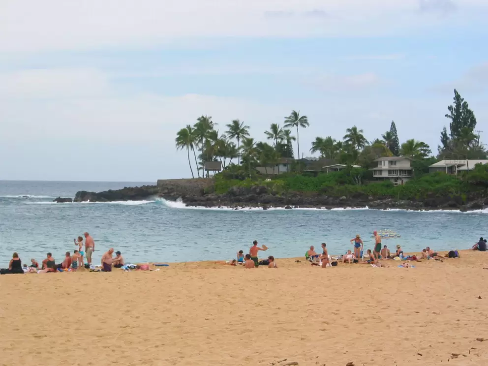 Summer day at Waimea Beach.