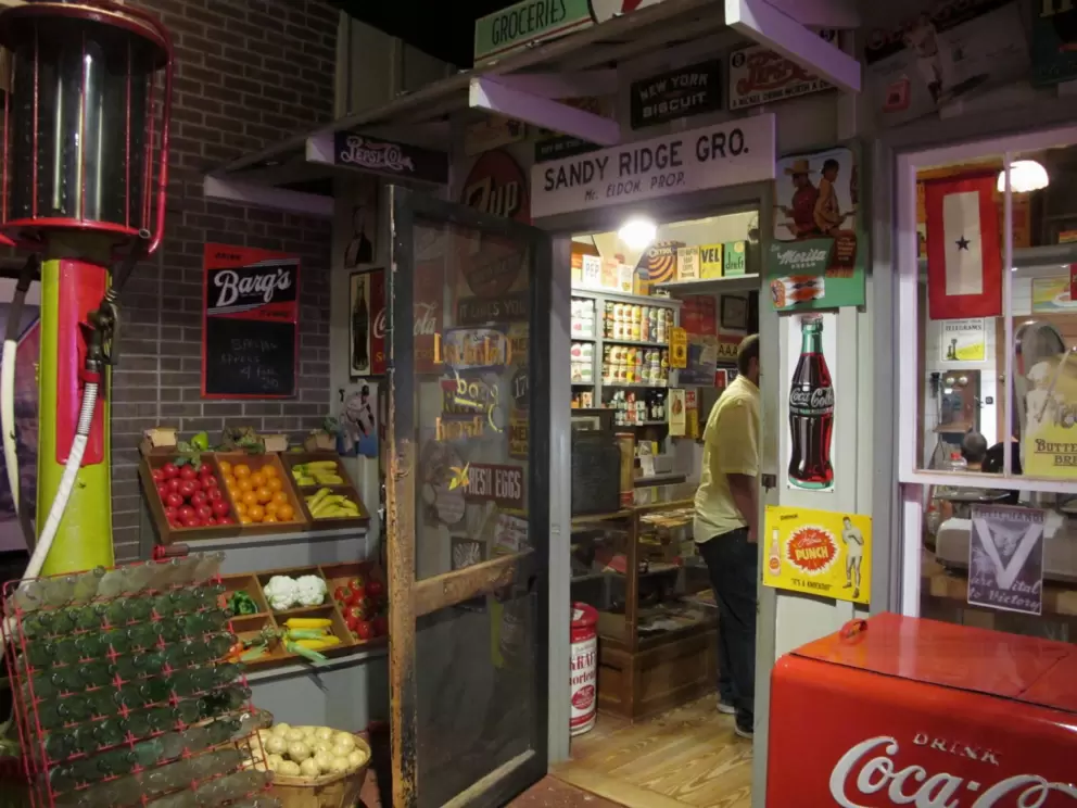 What a corner grocery store looked like in the 1940s.