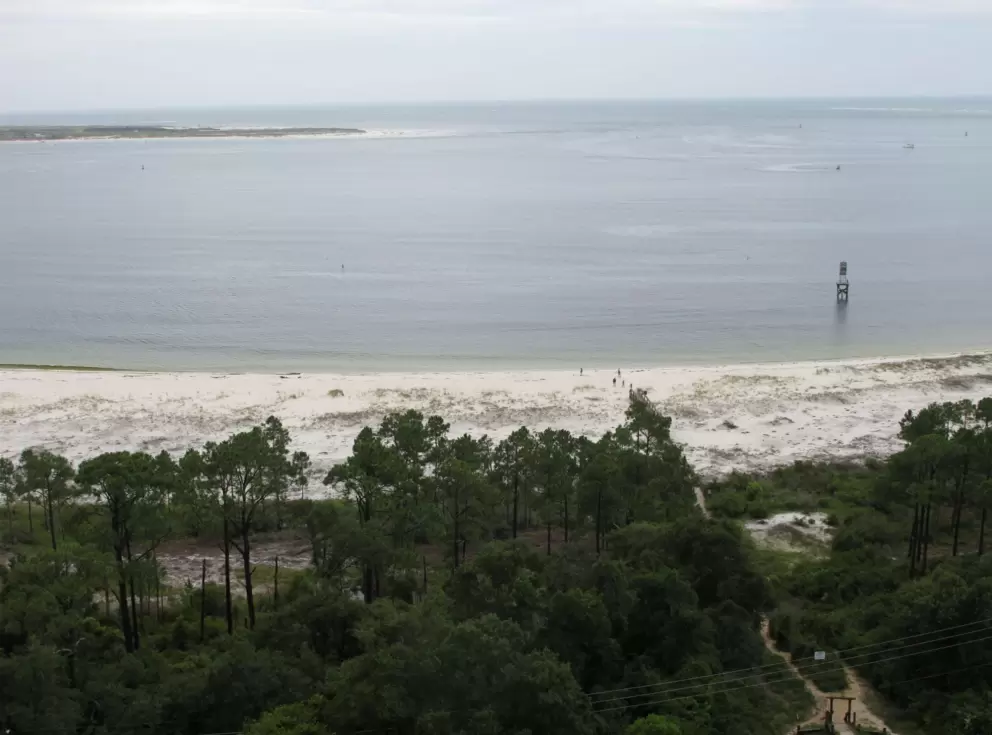 The fairly plain view from the top.
