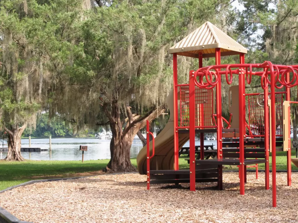 Playground by the water.