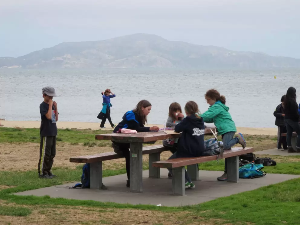 Picnic by the water.